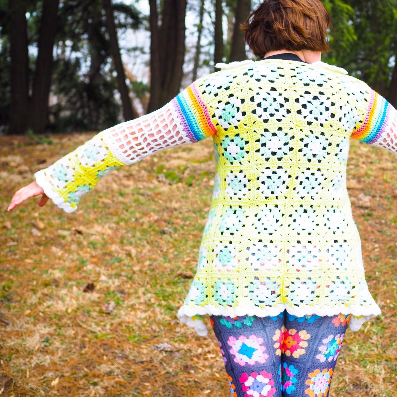Rainbow Lemonade Granny Coat