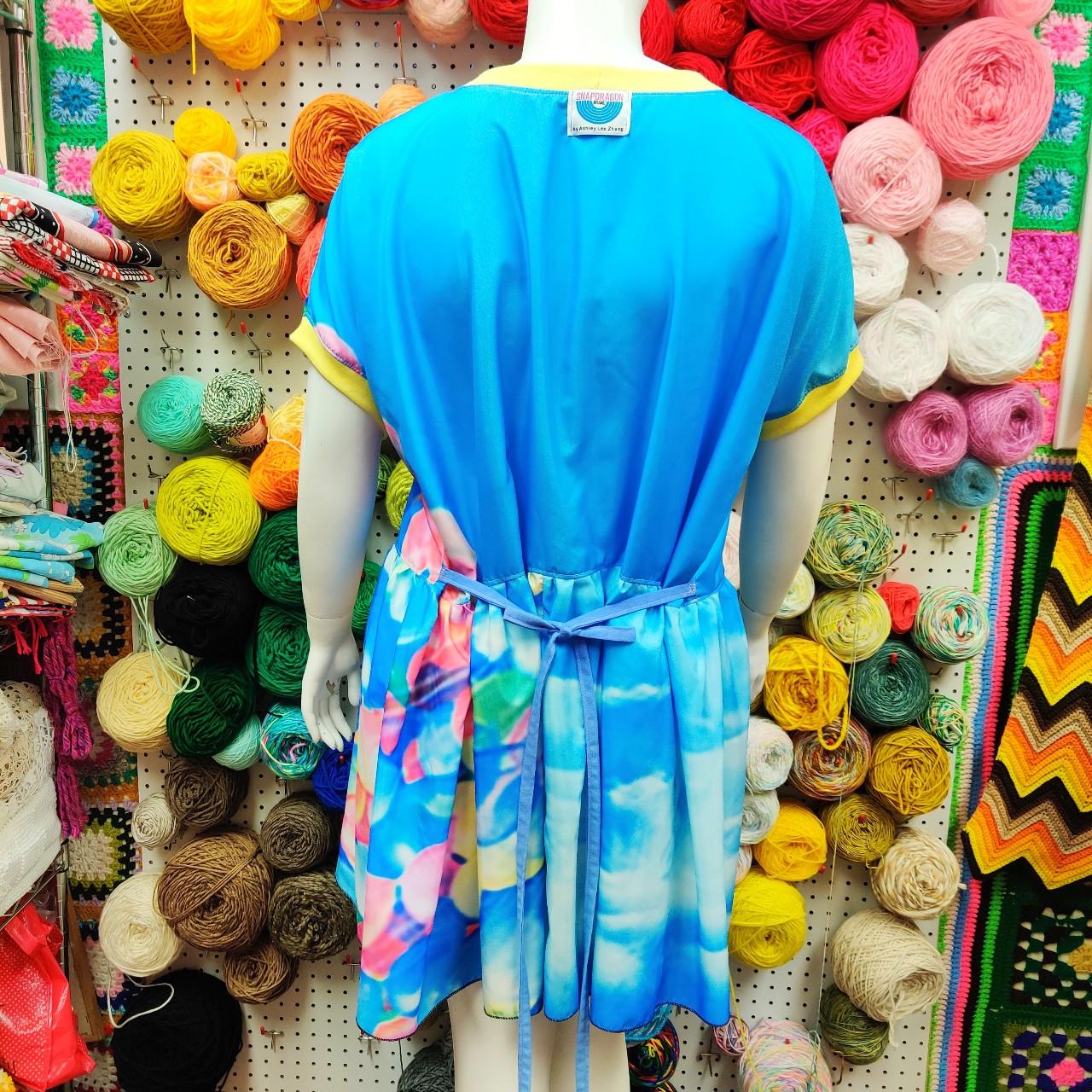 2XL, 3XL: Blue Skies Babydoll dress
