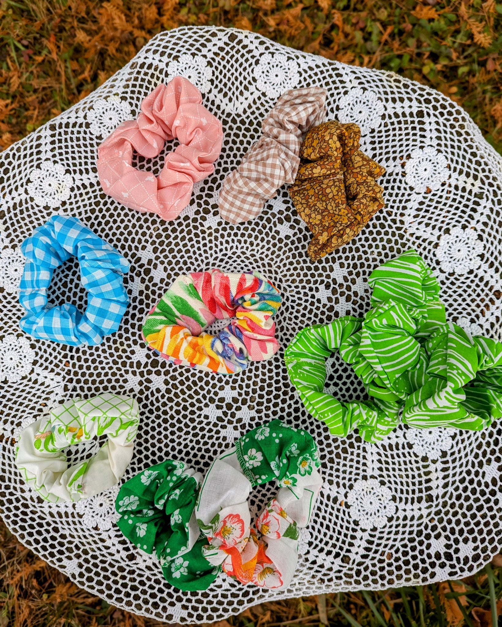 Scrunchies! Vintage Materials