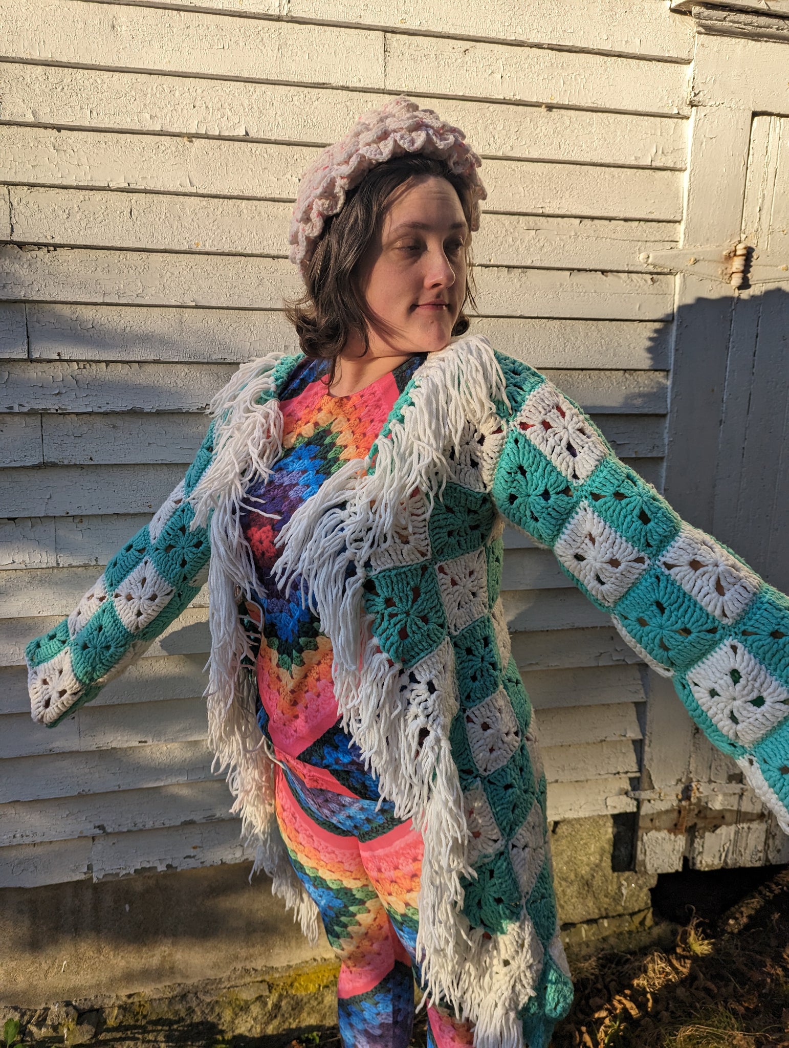 Holiday Special: Choice of 2 Handmade Upcycled Granny Coats