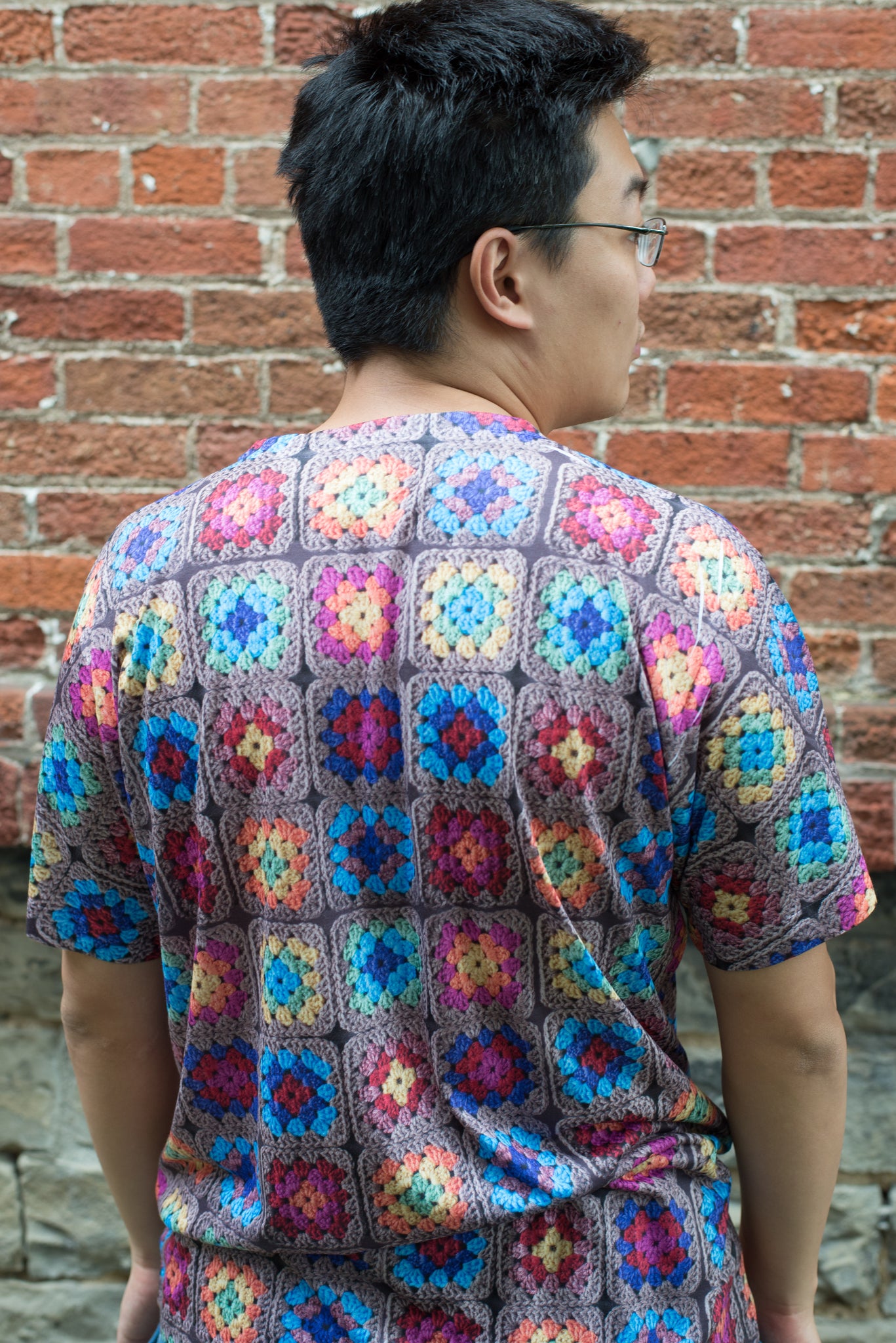 'Harvest Kaleidoscope' Crochet Print Unisex T-Shirt