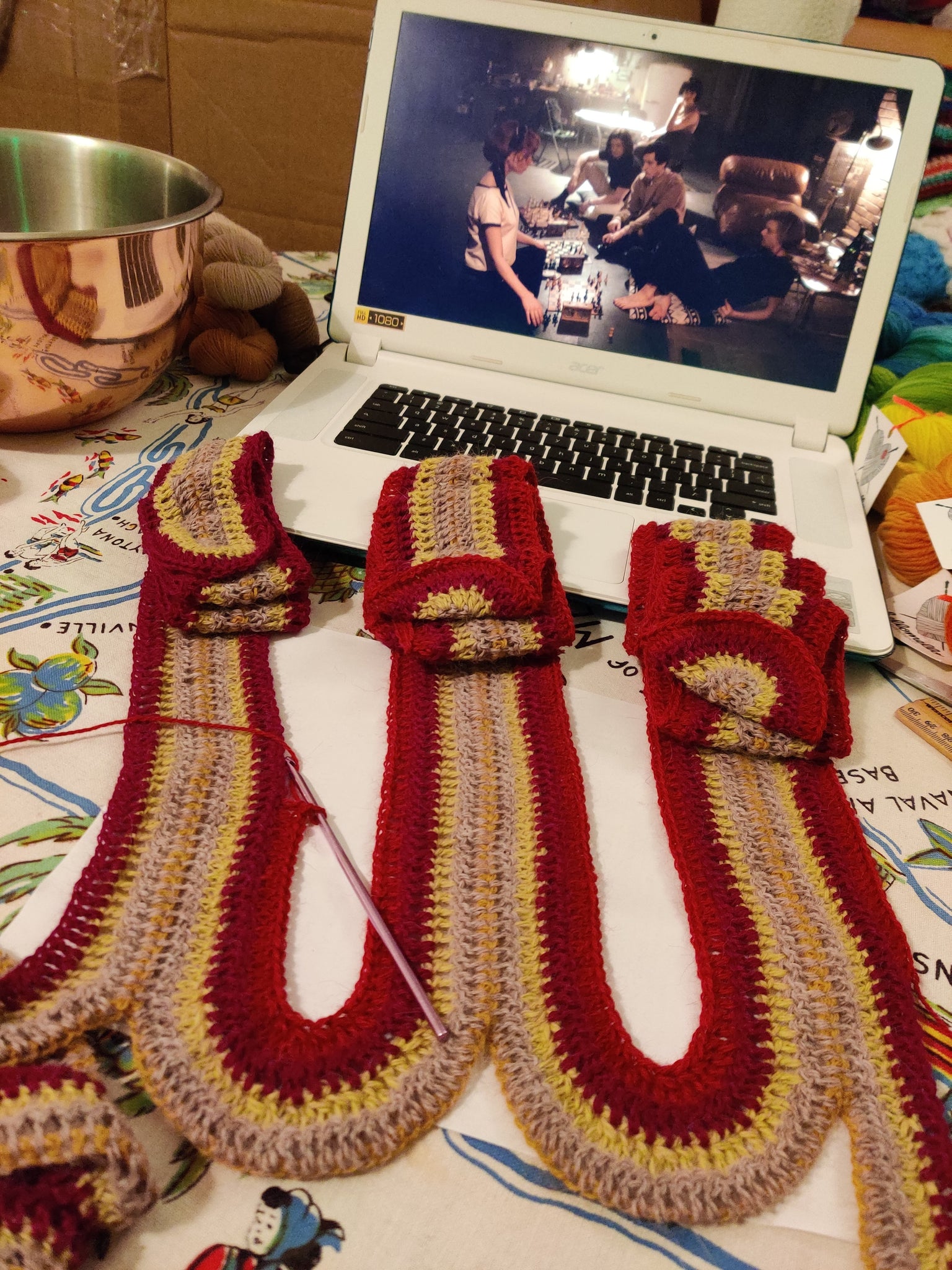 'Ribbon Candy Cowls' Downloadable Crochet Pattern Collection