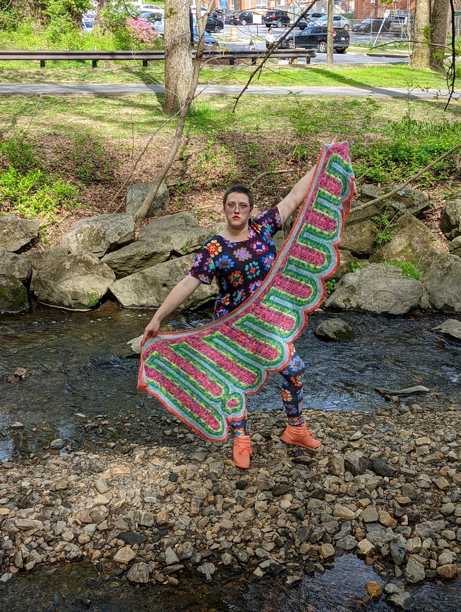 'Cosmic Drip' Shawl Downloadable Crochet Pattern
