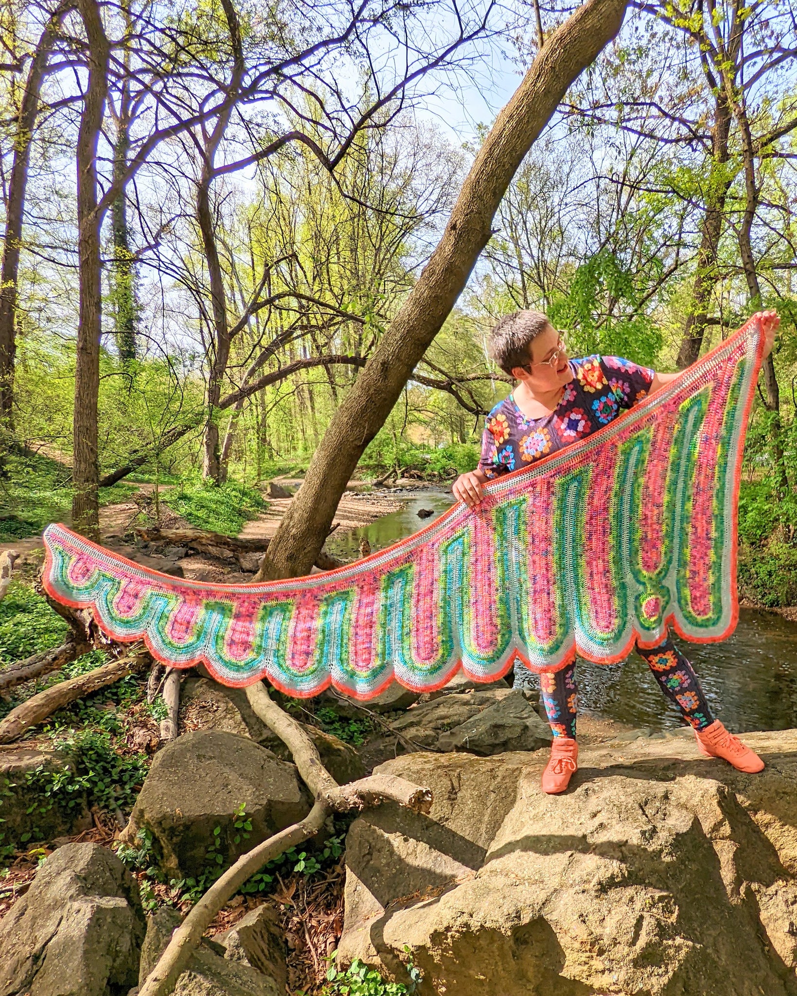 'Cosmic Drip' Shawl Downloadable Crochet Pattern