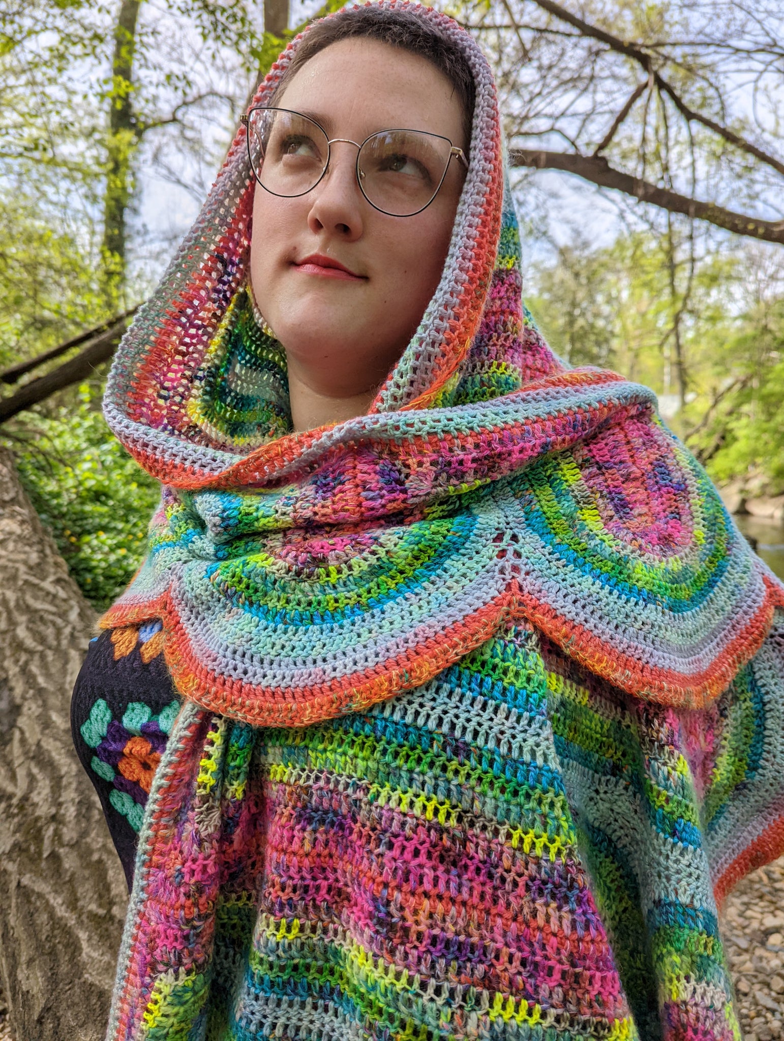 'Cosmic Drip' Shawl Downloadable Crochet Pattern