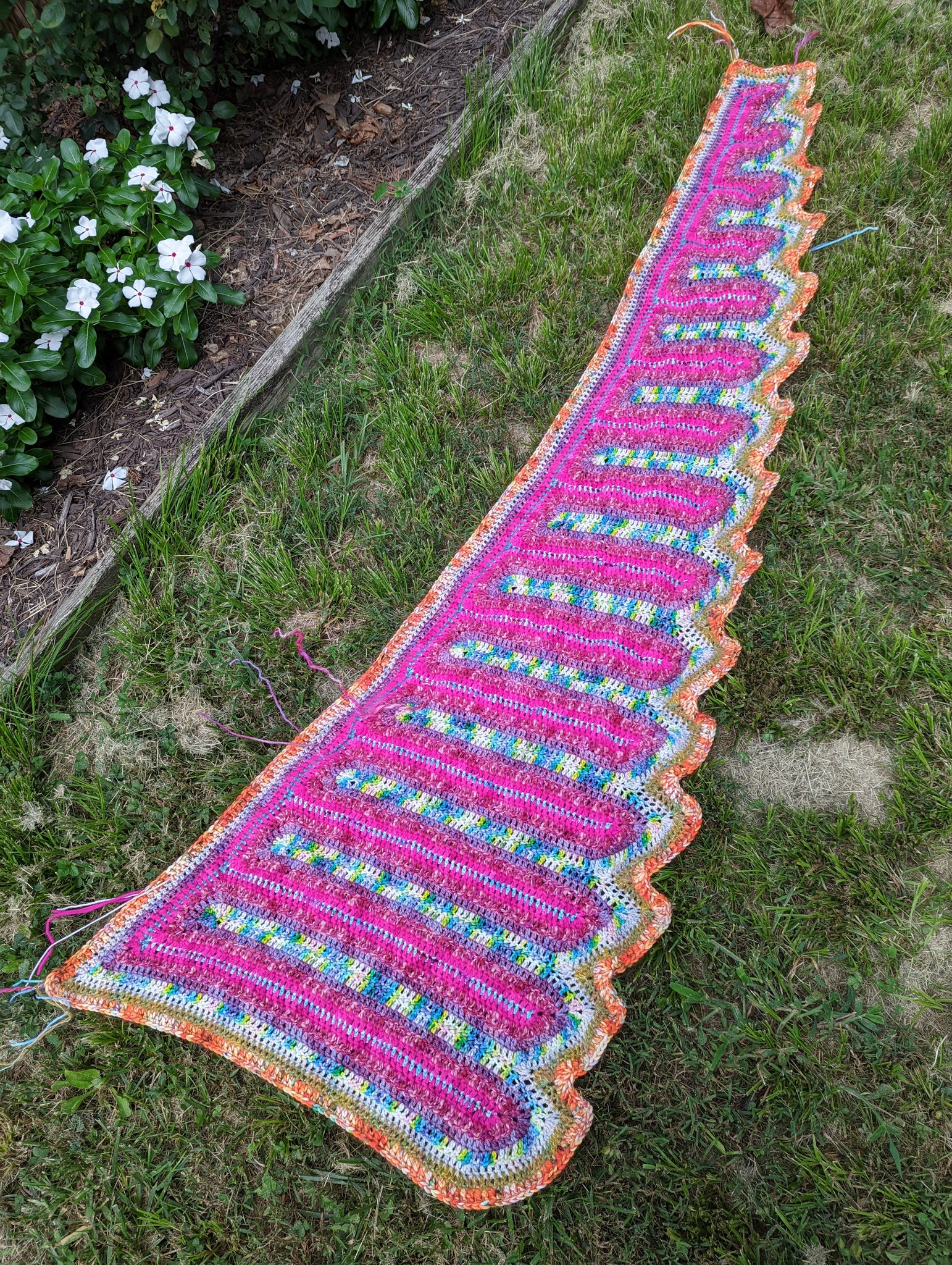 'Sawtooth' Dragon Tail Shawl Downloadable Crochet Pattern