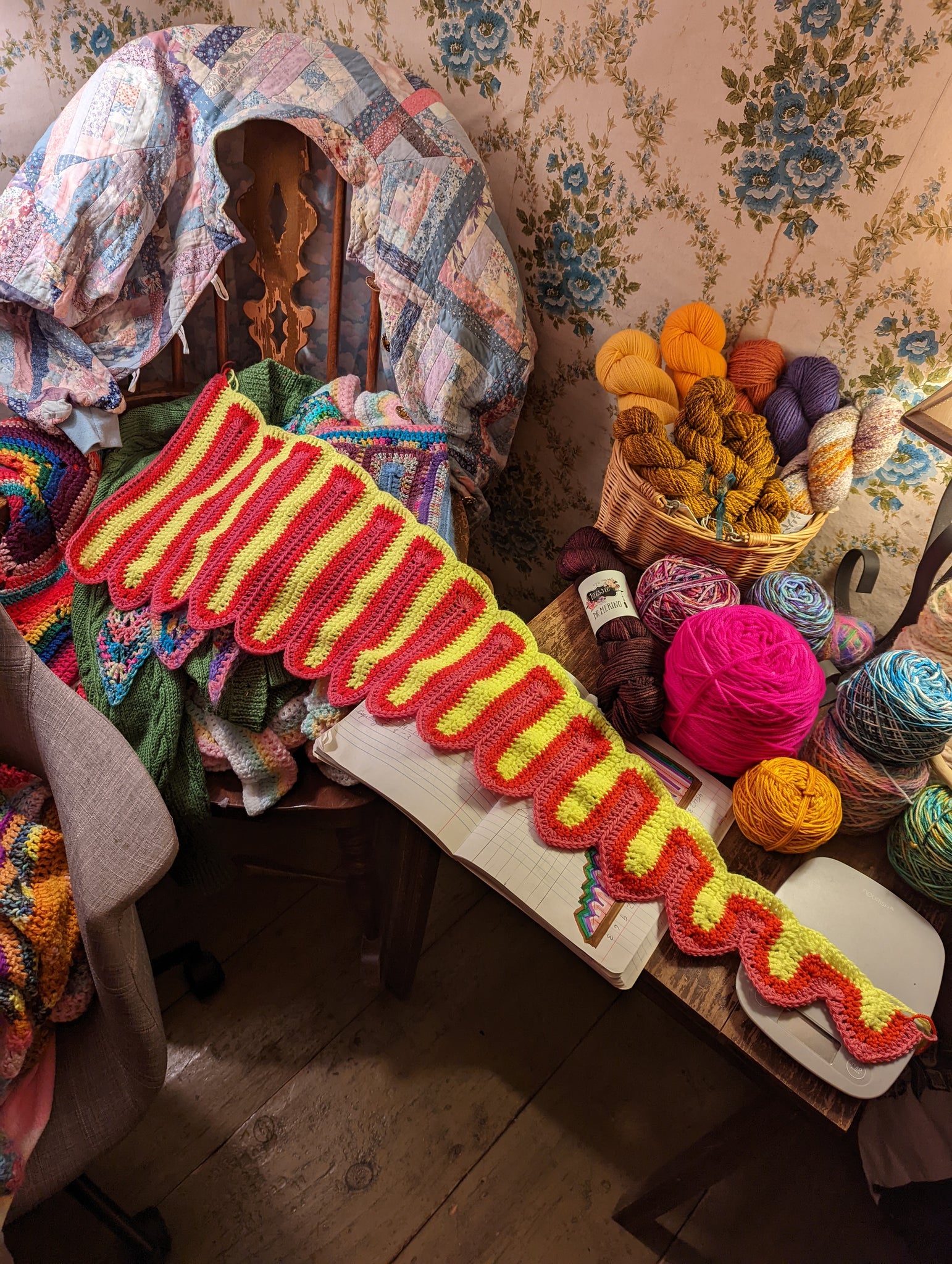 'Wavecrest' Dragon Tail Shawl Downloadable Crochet Pattern