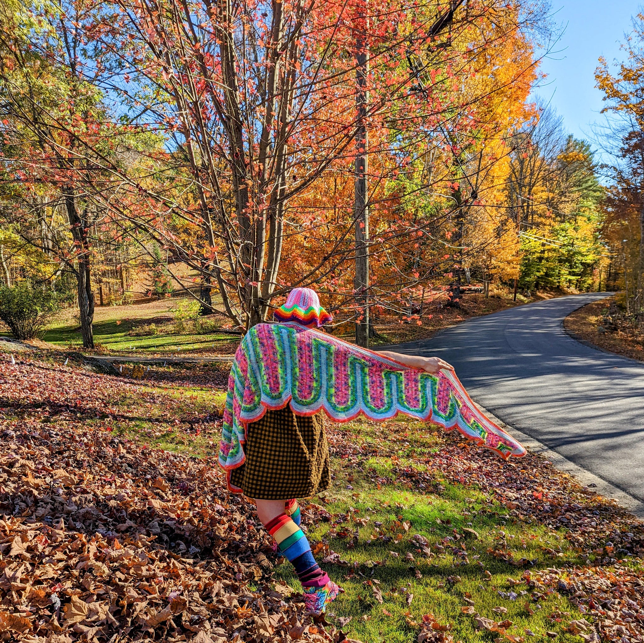 'Cosmic Drip' Shawl Downloadable Crochet Pattern