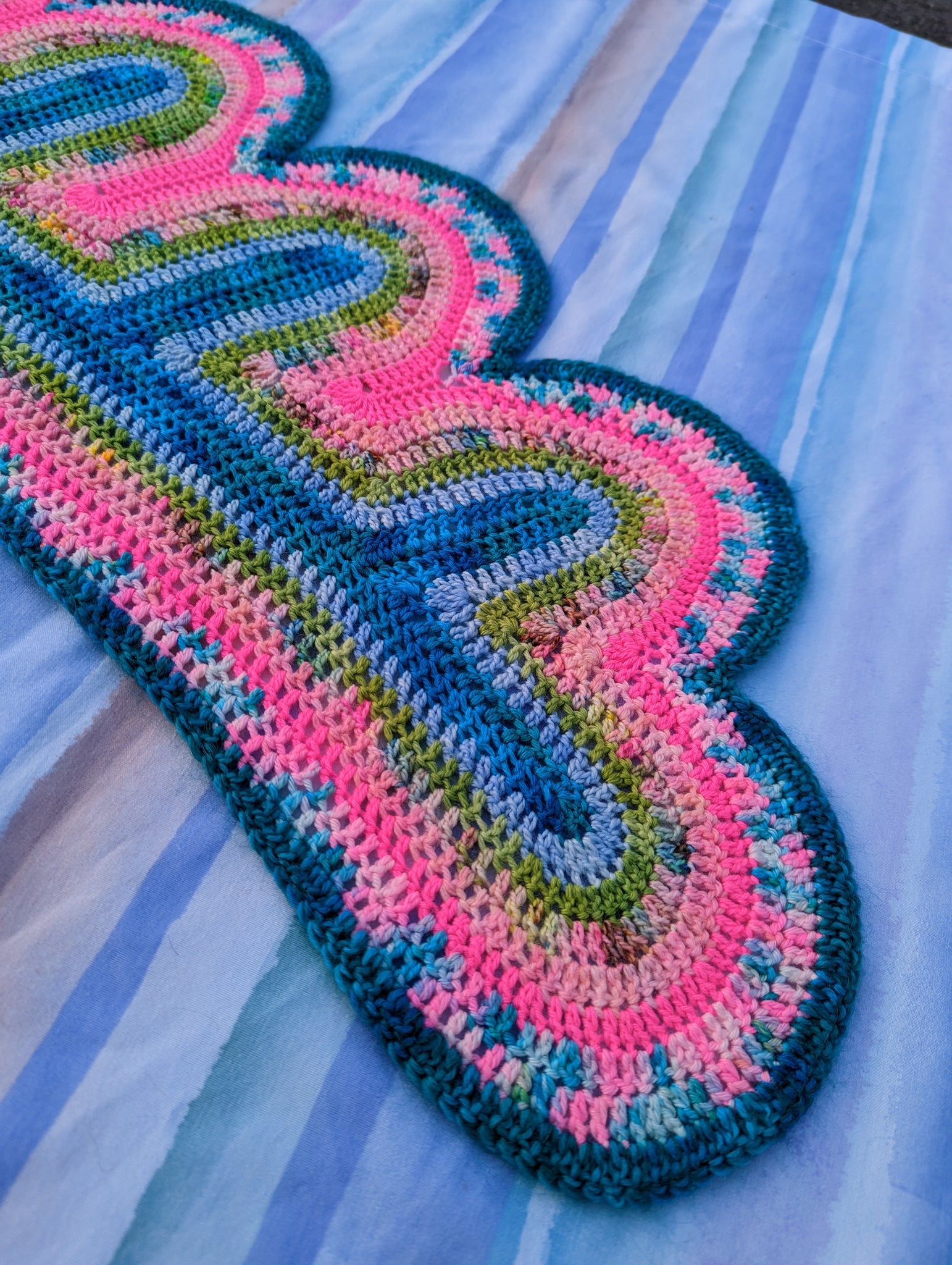 'Spherio' Dragon Tail Shawl Downloadable Crochet Pattern