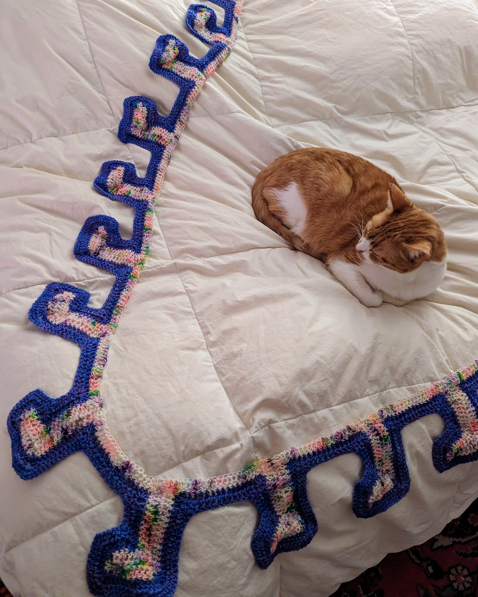 'Meandros Stripe' Shawl Downloadable Crochet Pattern