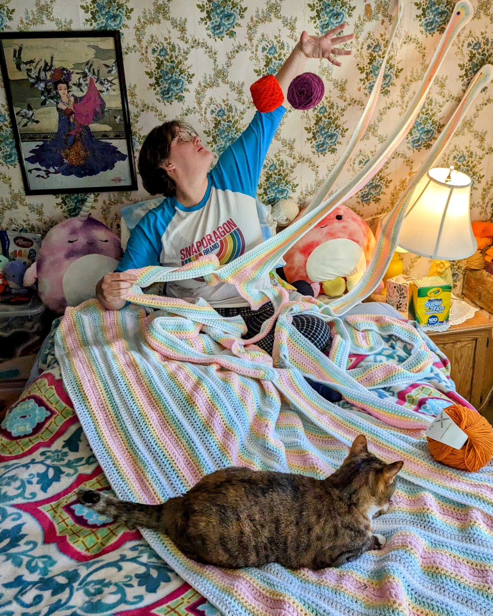 'Rainbow Reflection' Blanket Downloadable Crochet Pattern