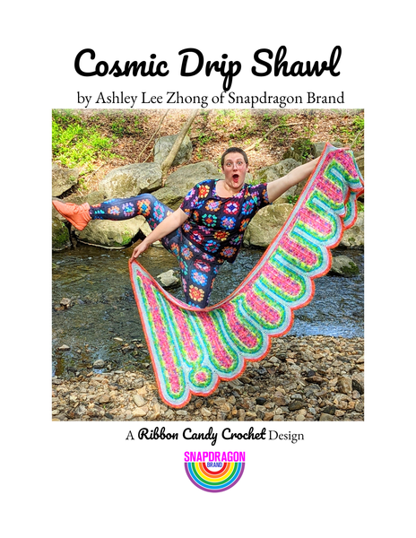 Cosmic Drip' Shawl Downloadable Crochet Pattern – Snapdragon Brand