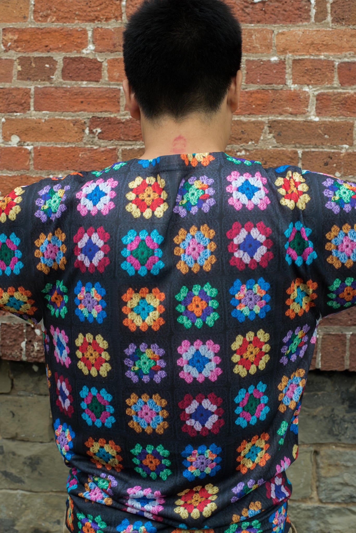 'Kaleidoscope' Crochet Print Unisex T-Shirt