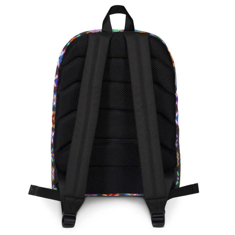 'Kaleidoscope' Classic Granny Square Print Backpack