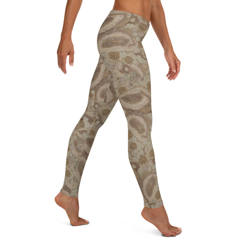 'Petri' Freeform Crochet Print Leggings by Margaret Hubert