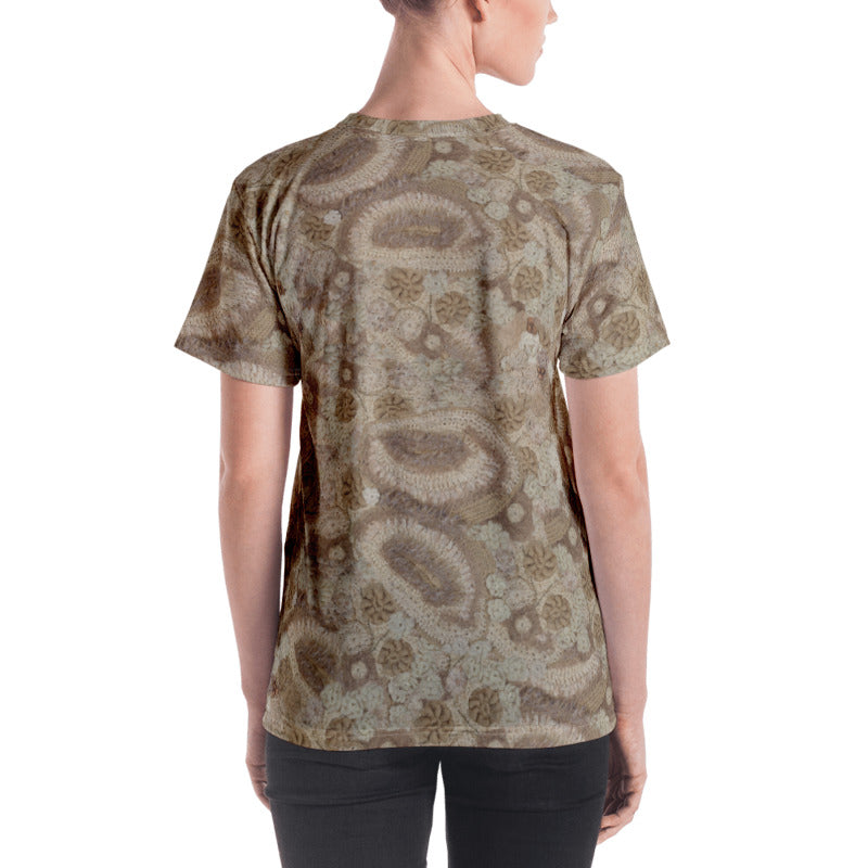 'Petri' Freeform Crochet Print T-Shirt by Margaret Hubert