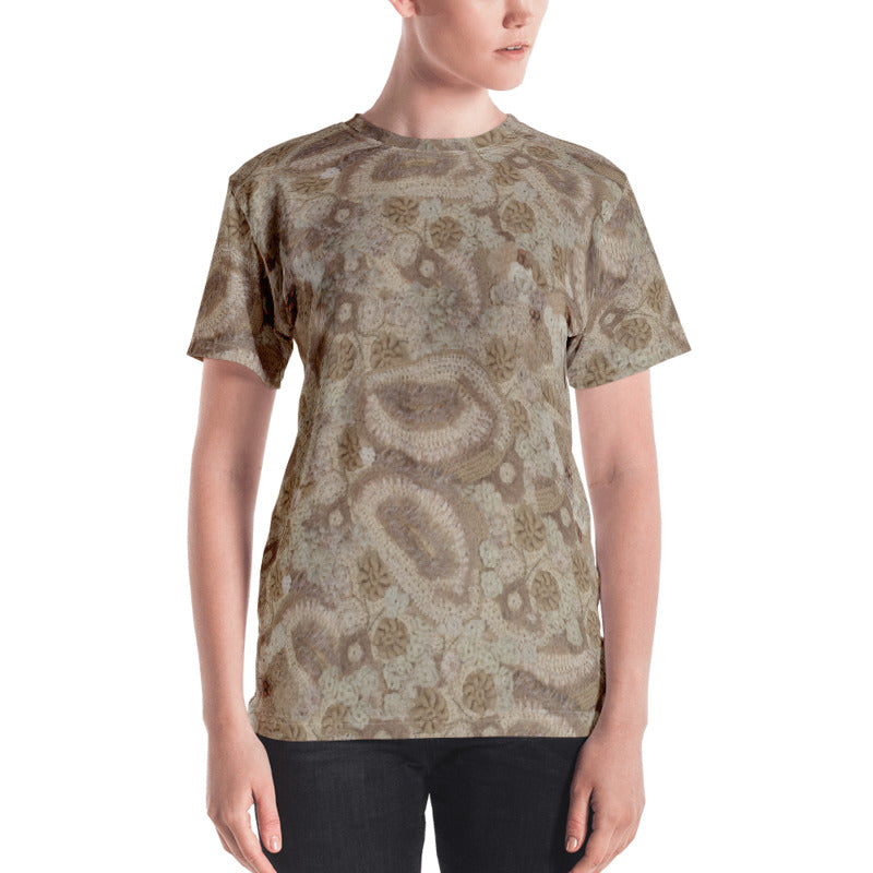 'Petri' Freeform Crochet Print T-Shirt by Margaret Hubert