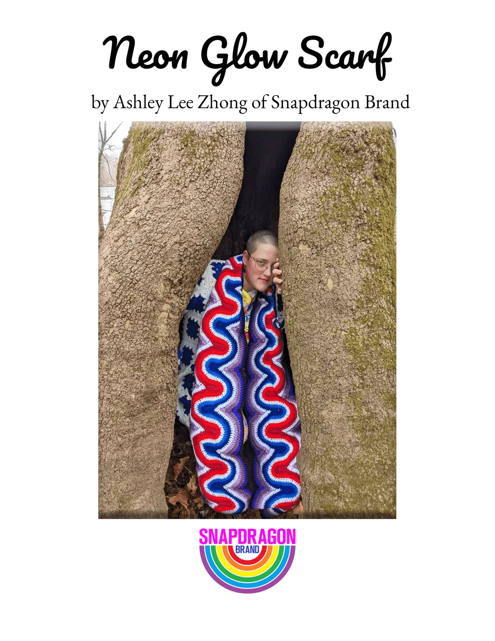 'Neon Glow Scarf' Downloadable Crochet Pattern
