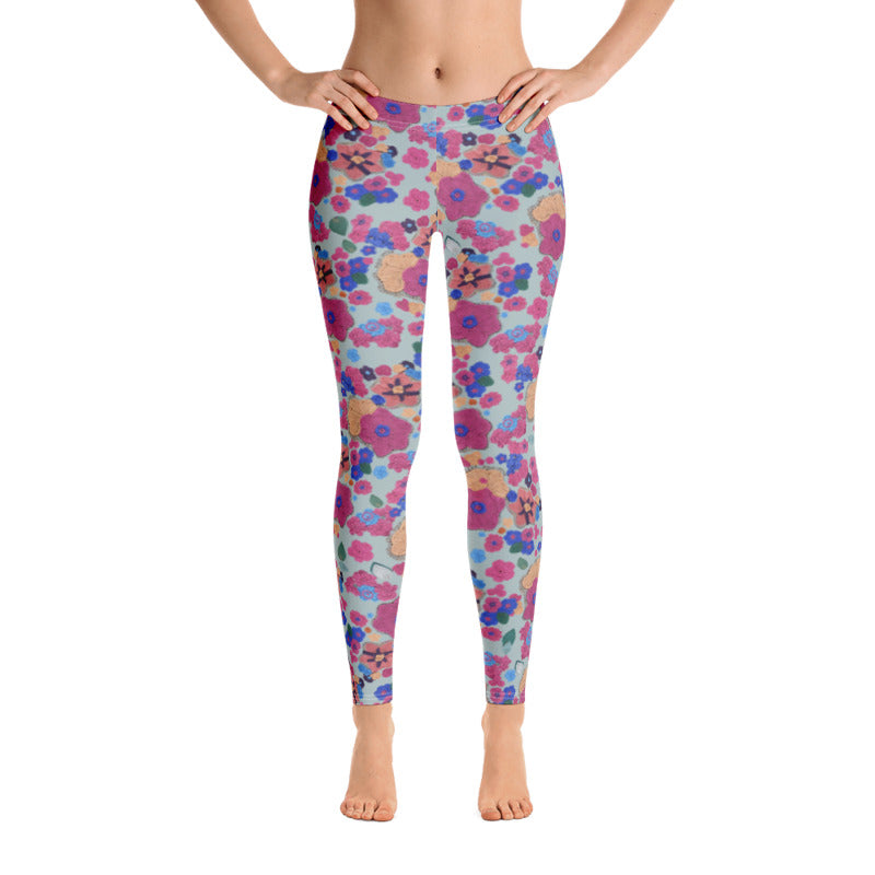 'Woodsy' Freeform Crochet Print Leggings by Margaret Hubert