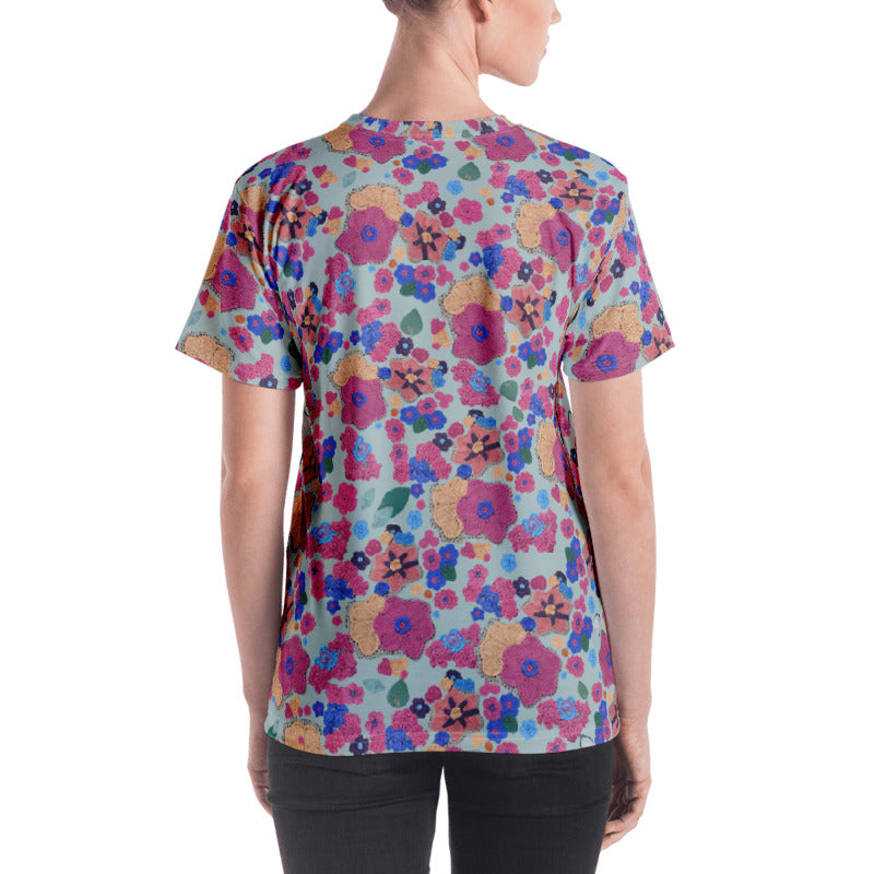'Woodsy' Freeform Crochet Print T-Shirt by Margaret Hubert