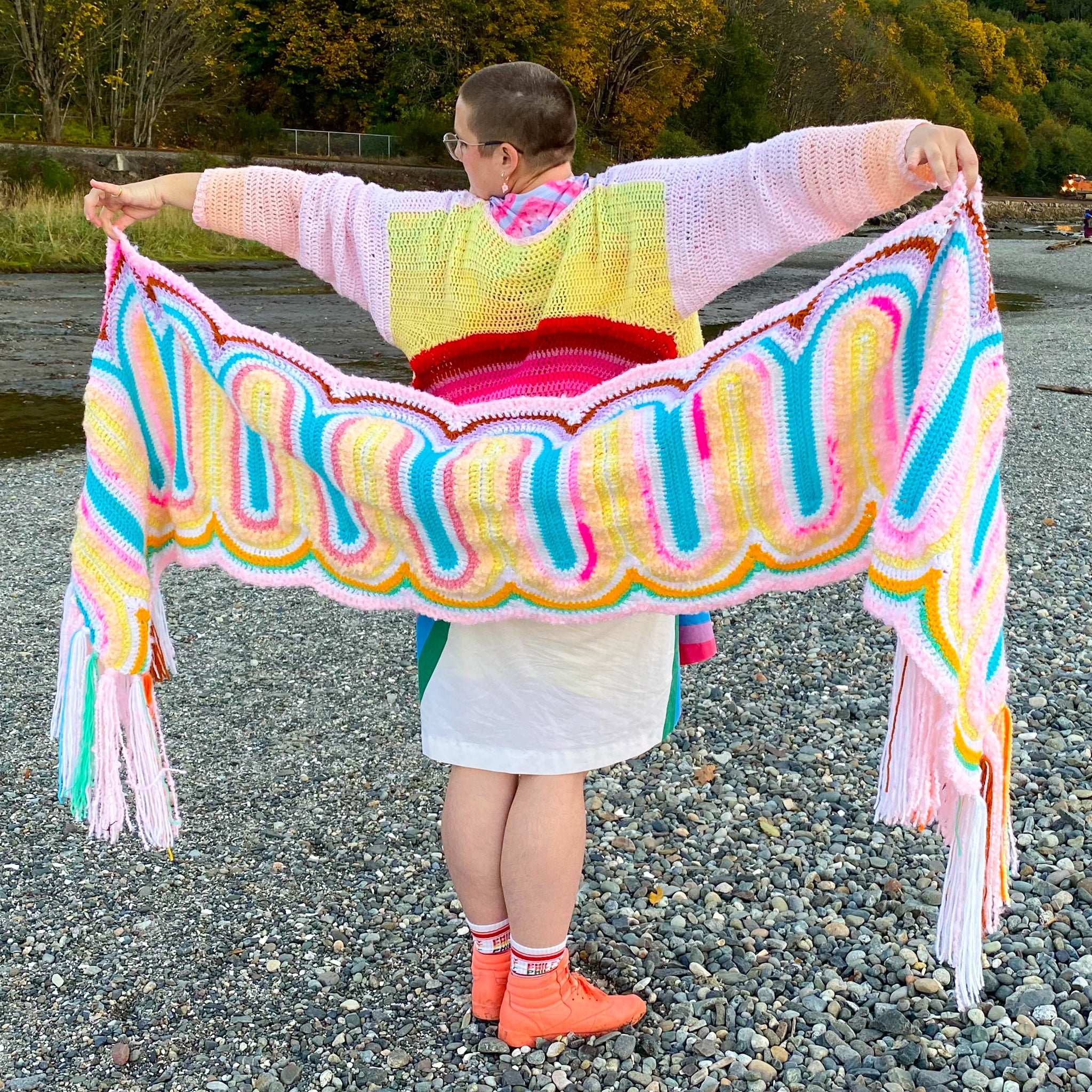 'Chubby Candy Scarf' Downloadable Crochet Pattern