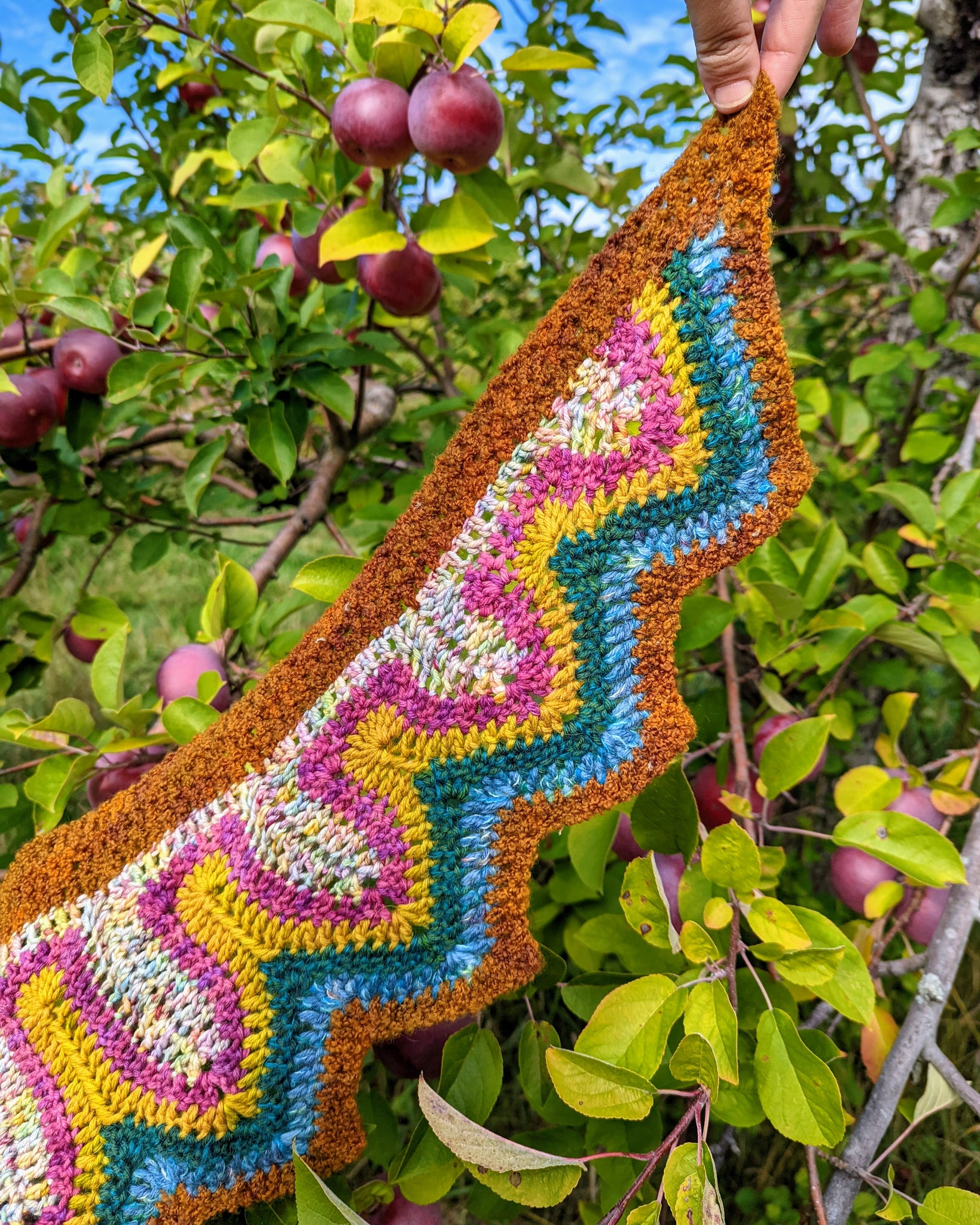 'Wavecrest' Dragon Tail Shawl Downloadable Crochet Pattern
