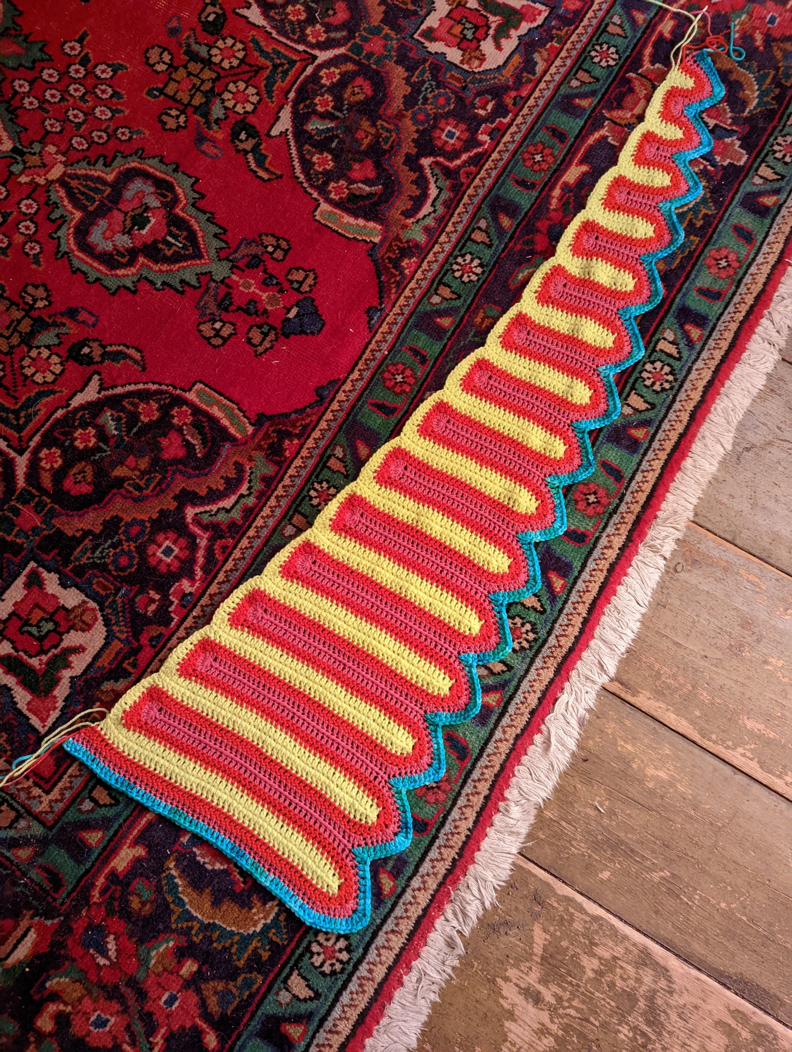 'Wavecrest' Dragon Tail Shawl Downloadable Crochet Pattern