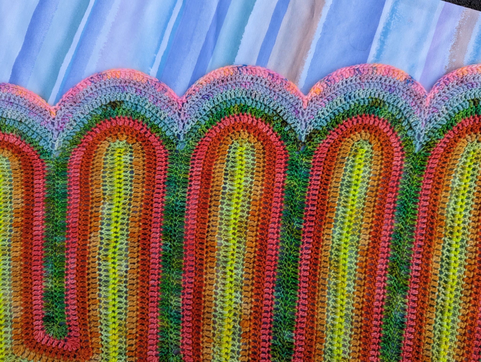 'Neverweaver' Dragon Tail Shawl Downloadable Crochet Pattern