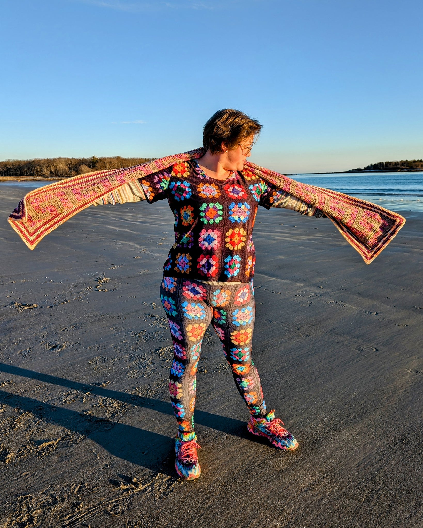 'Meandros' Pocket Scarf Downloadable Crochet Pattern