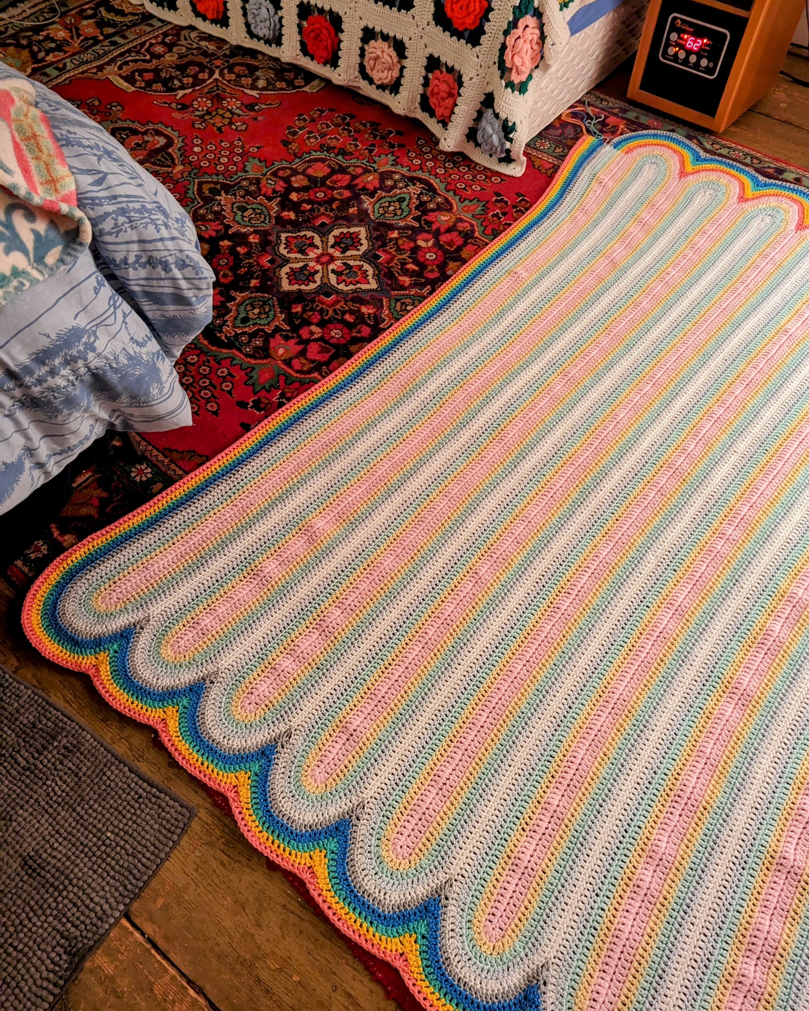 'Rainbow Reflection' Blanket Downloadable Crochet Pattern