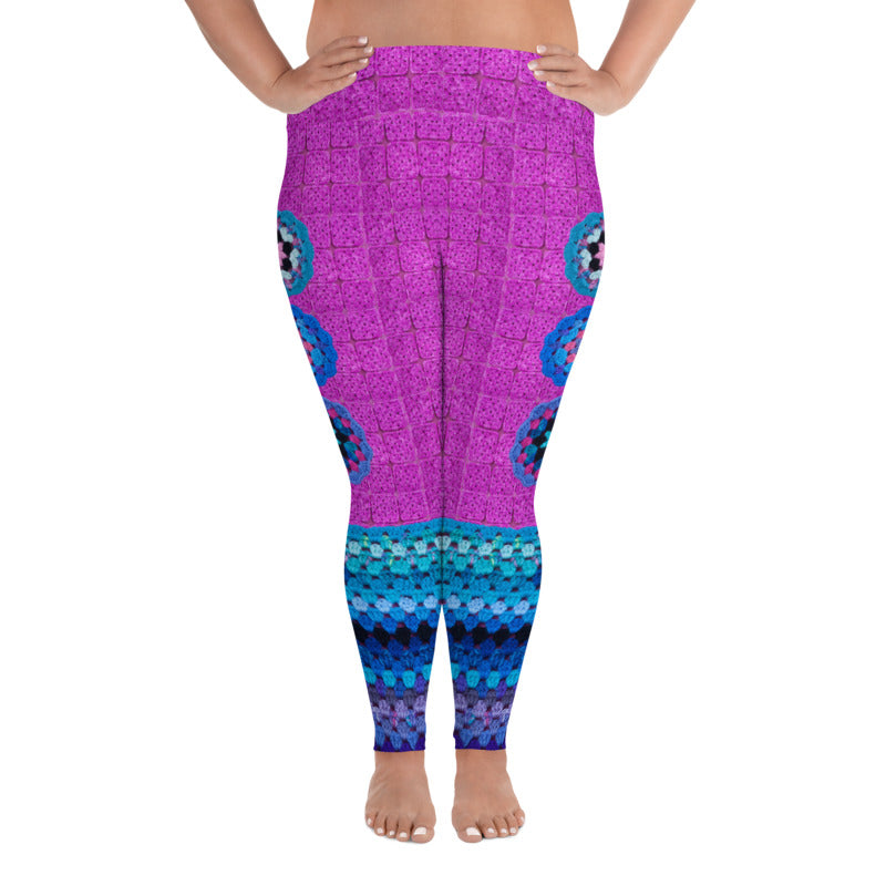 'Mermaid Queen' Crochet Print Granny Square Leggings