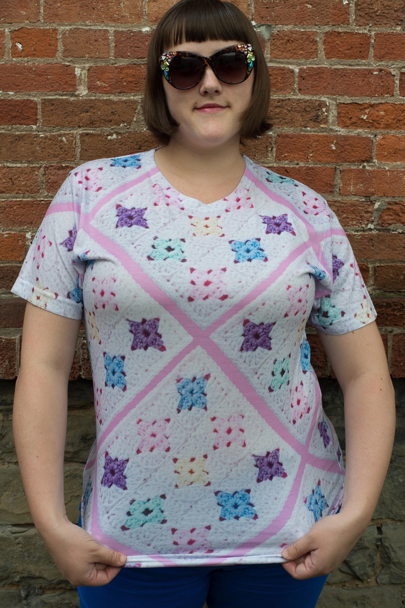 'Pretty Baby' Crochet Print Unisex T-Shirt